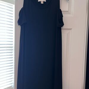 Michael Kors Black Cold-Shoulder Maxi Dress
